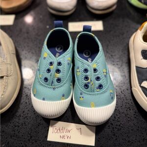 Cat & Jack Teal Pineapple Print Sneakers